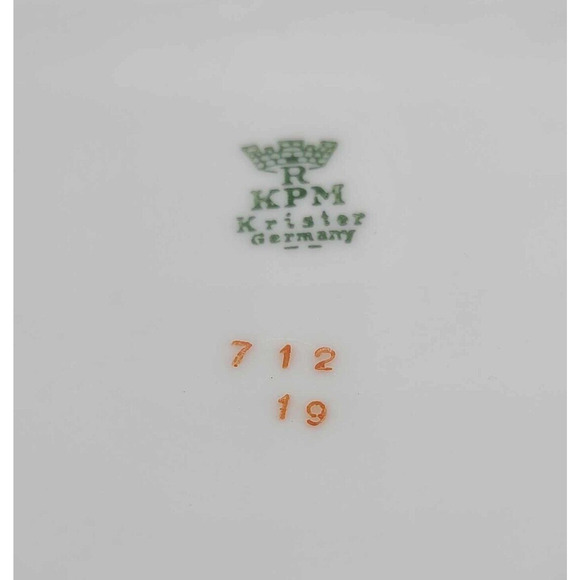 Vintage KPM Krister Germany Covered Serving Bowl. Gold Rose Design - Picture 2 of 14